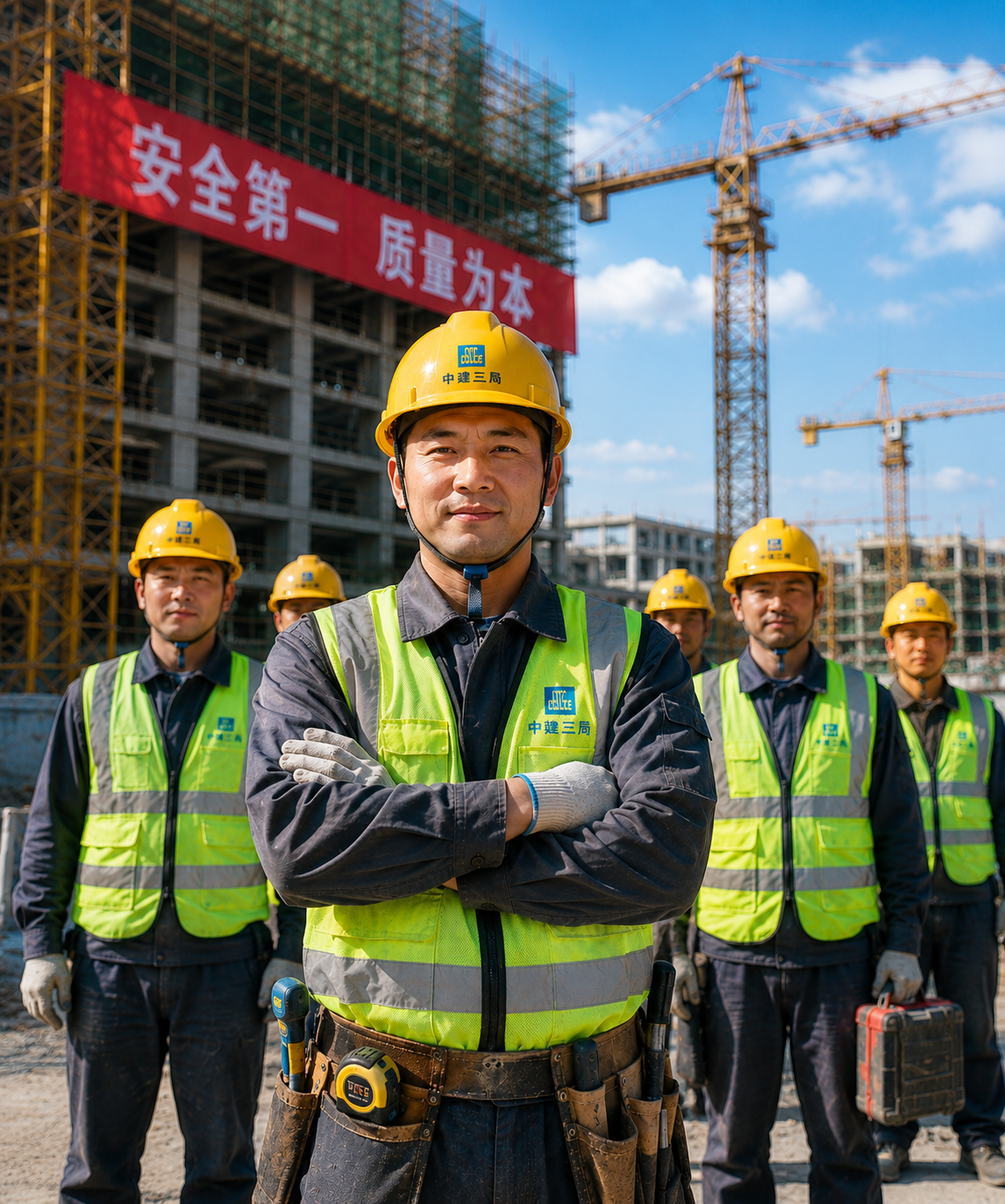 Home builder workers