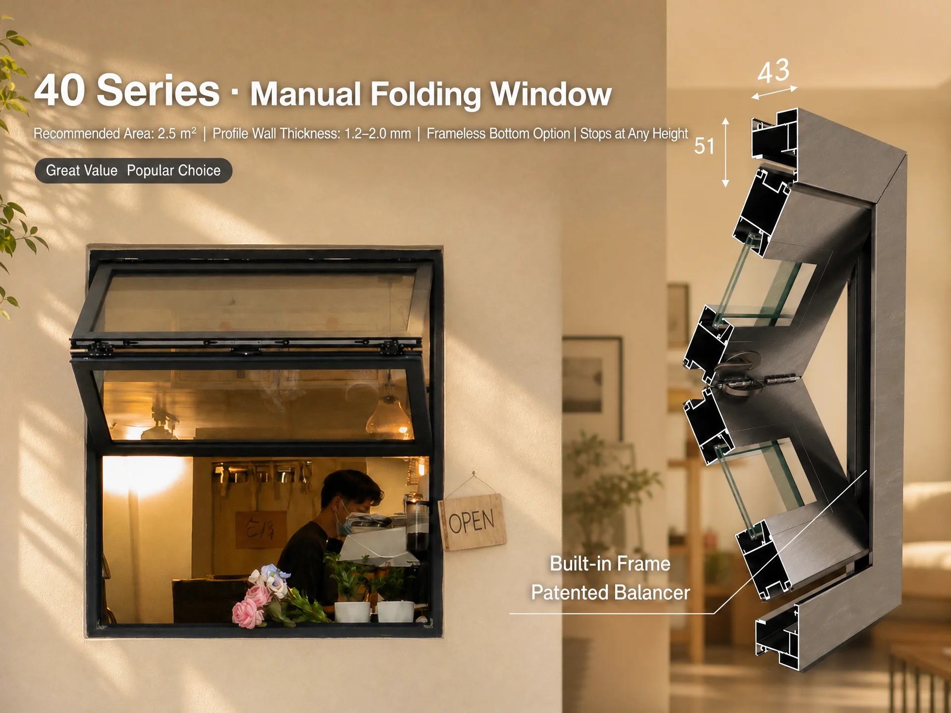 40 Series Manual Folding Windows 40 Series Manual Folding Windows